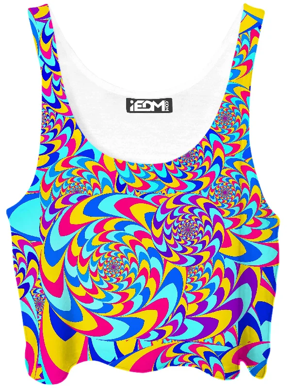 Rabbit Hole Crop Top Zippered Buttoned Snapped