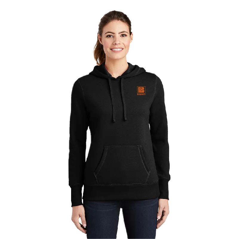 Sport-Tek Ladies Pullover Hooded Sweatshirt Angora Wool Cozy