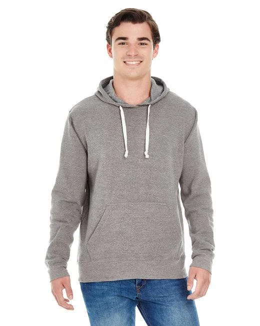 J America Adult Triblend Pullover Fleece Hooded Sweatshirt JA8871 Turtleneck Warm Pullover J America Adult Triblend Pullover Fleece Hooded Sweatshirt JA8871 Turtleneck Warm Pullover