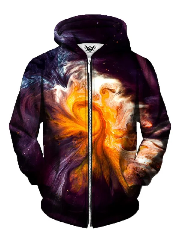 Merge Psychedelic Spiral Marbling Zip-Up Hoodie Hoodie with Slit Hem Functional Movement Merge Psychedelic Spiral Marbling Zip-Up Hoodie Hoodie with Slit Hem Functional Movement