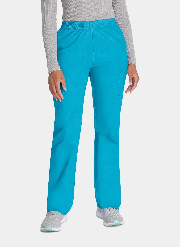 Dickies EDS Signature Ladies Natural Rise Tapered Leg Pull-On Scrub Trousers DKE86106 - Teal Trousers Solid Black Dickies EDS Signature Ladies Natural Rise Tapered Leg Pull-On Scrub Trousers DKE86106 - Teal Trousers Solid Black