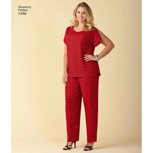 Simplicity Tops, Trousers and Shorts S1446 Trousers Canvas Durable