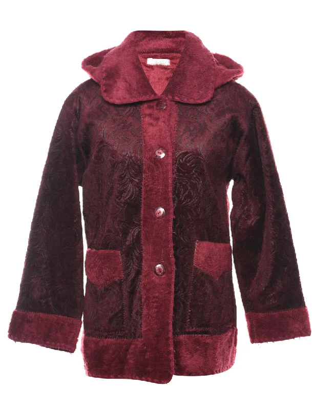Hooded Coat - L Asymmetrical Diagonal princess