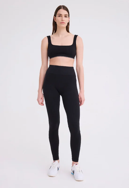 NAGNATA Demi Wool Legging - Black Stylish Ultra Stretch Leggings
