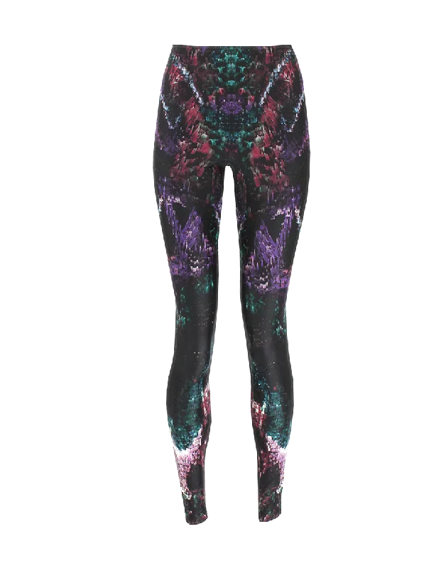 Moth Print Legging Trendy Seamless Sports Leggings