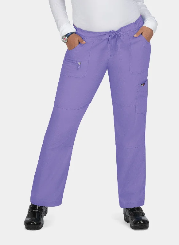 Koi Lite Peace Scrub Trousers - French Lavender Wide Leg Loose Fit Mid Waist