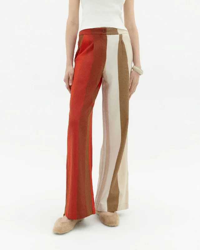 Manolita Trousers Sandfire Multicolor Skinny Trousers Denim Stretchy