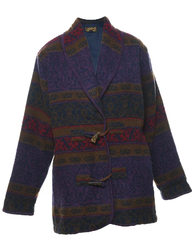 Eddie Bauer Wool Coat - M Toggle Coat Shawl Collar Coat Notch Collar Coat