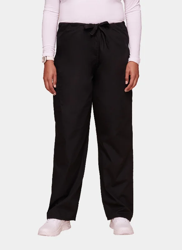 Cherokee Unisex Drawstring Scrub Trousers - Black Trousers Party Sparkling