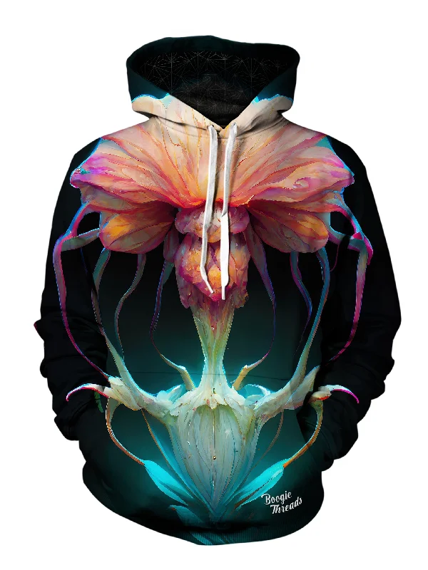 Living Anger Unisex Pullover Hoodie Hoodie with Hem Lace Feminine Delicate