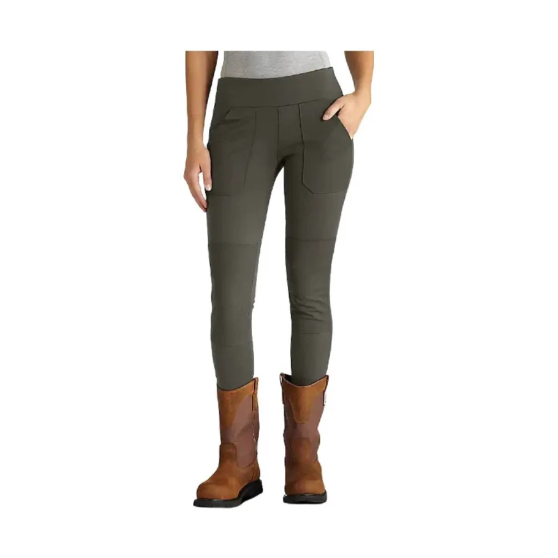 Carhartt Women's Force Fitted Midweight Utility Legging - Oyster Gray Fashionable Smooth Fit Leggings Carhartt Women's Force Fitted Midweight Utility Legging - Oyster Gray Fashionable Smooth Fit Leggings