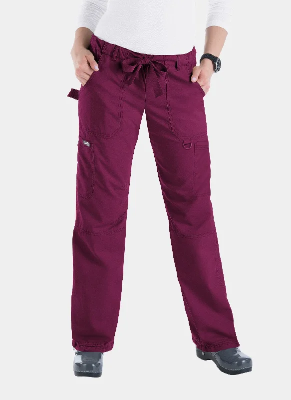 Koi Classics Lindsey Scrub Trousers - Wine Trousers Lace Delicate