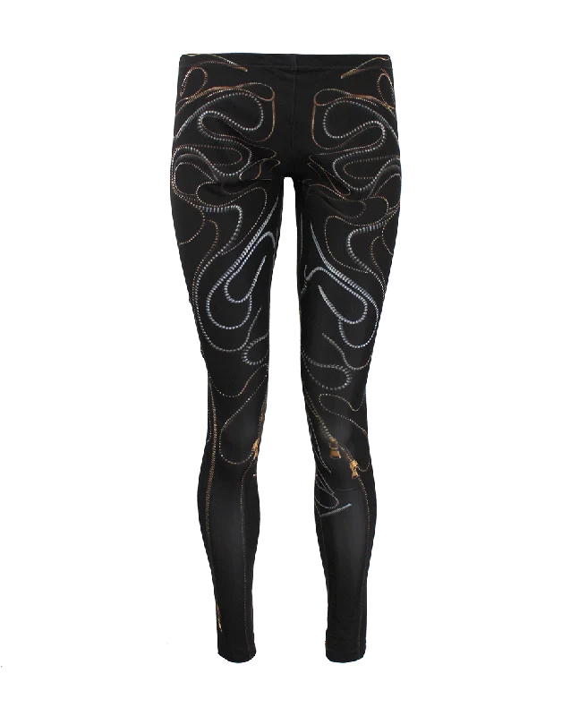 Printed Legging Stylish Side-Stripe Leggings