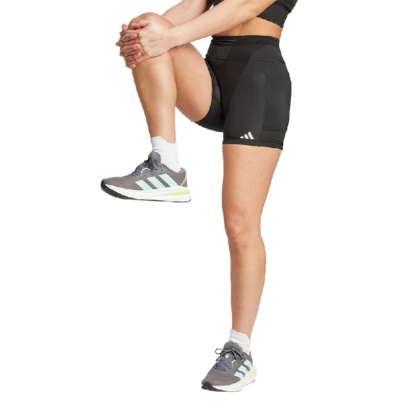 Adidas Women's Own the Run Short Leggings Elegant Satin Finish Leggings