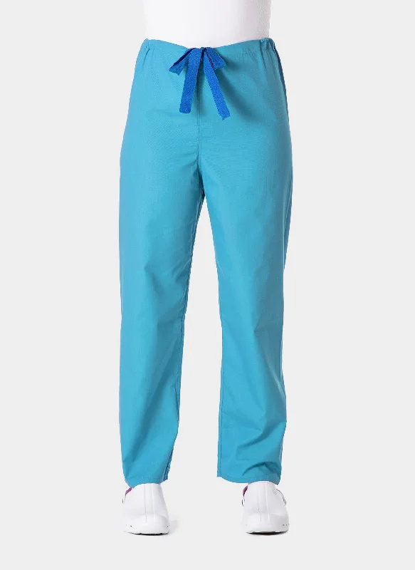 Budget Scrub Trousers - Turquoise (Bright Teal) Trousers Low Rise Relaxed