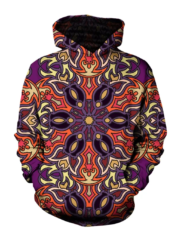 Nouveau Retro Mandala Pullover Hoodie Hoodie Dress Longline Feminine