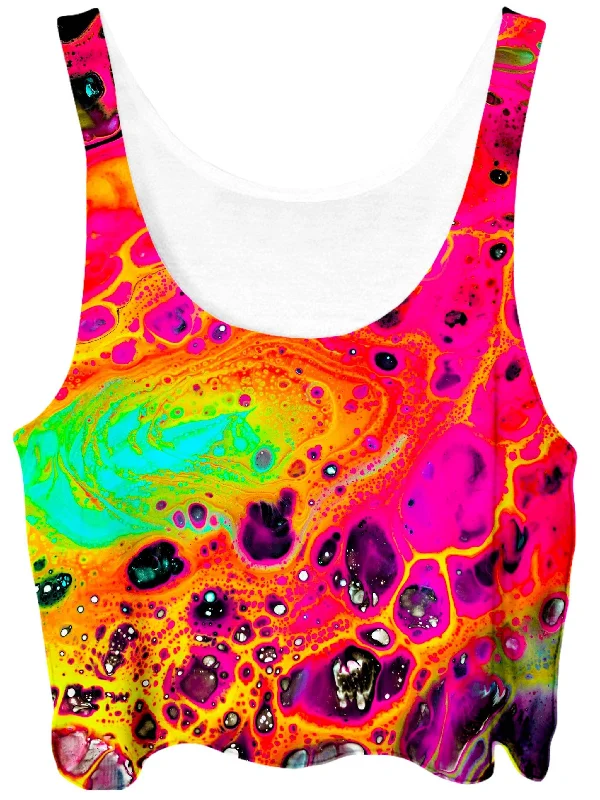 Lava Trip Crop Top Rayon Velvet Corduroy