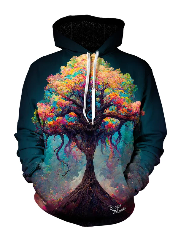 Whimsical Tree Unisex Pullover Hoodie Hoodie with Lace Feminine Delicate