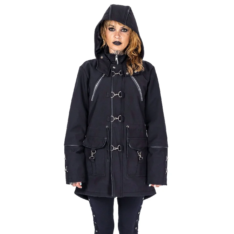 MAKARA COAT - BLACK Pockets Sleeves Lining