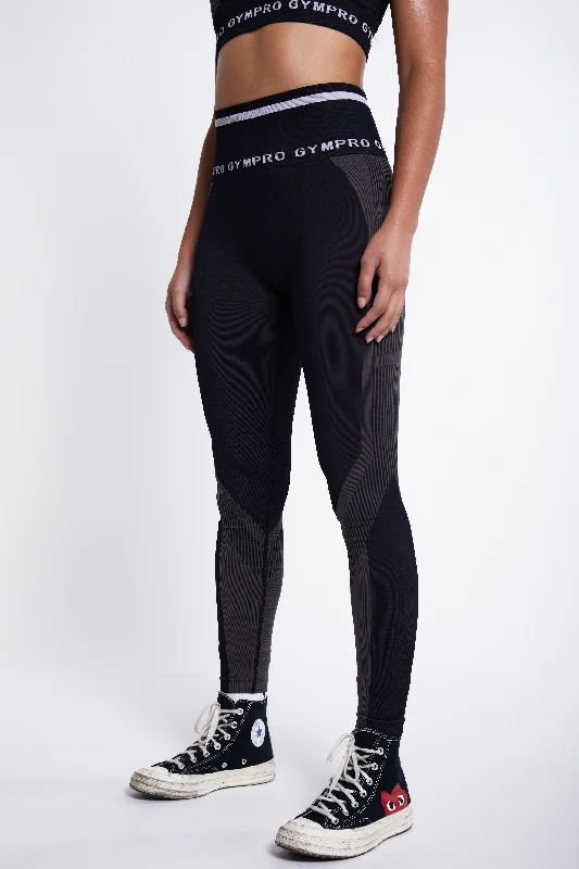 Aztec Leggings - Black Trendy Spandex Leggings