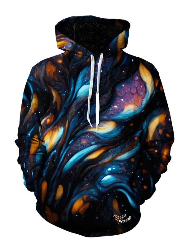 Silent Friends Unisex Pullover Hoodie Hoodie with Hem Raw Edge Edgy Unfinished