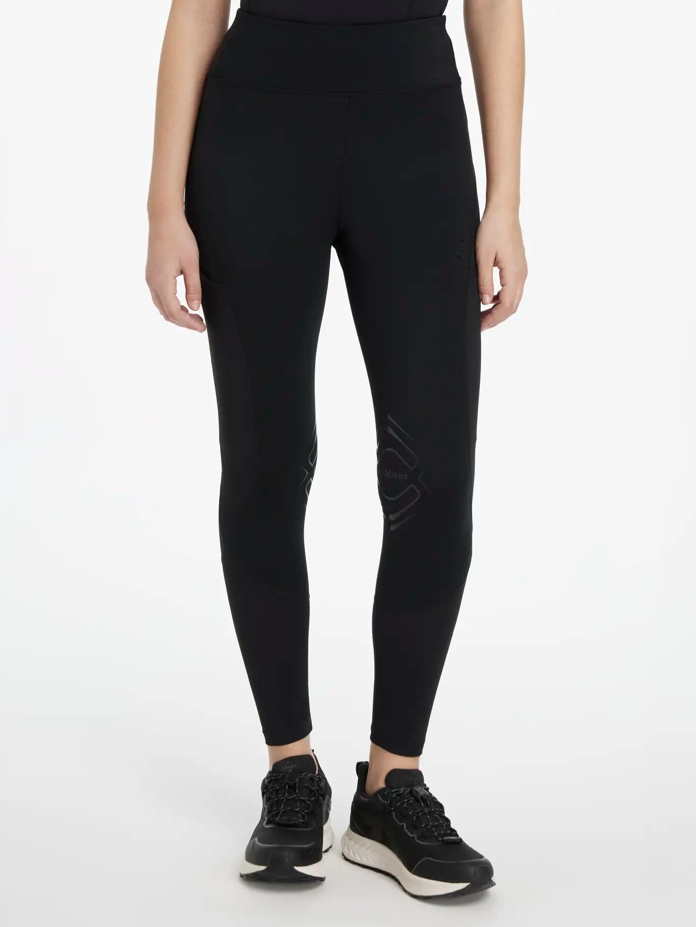 LeMieux Lydia Mesh Leggings Black Trendy Spandex Leggings