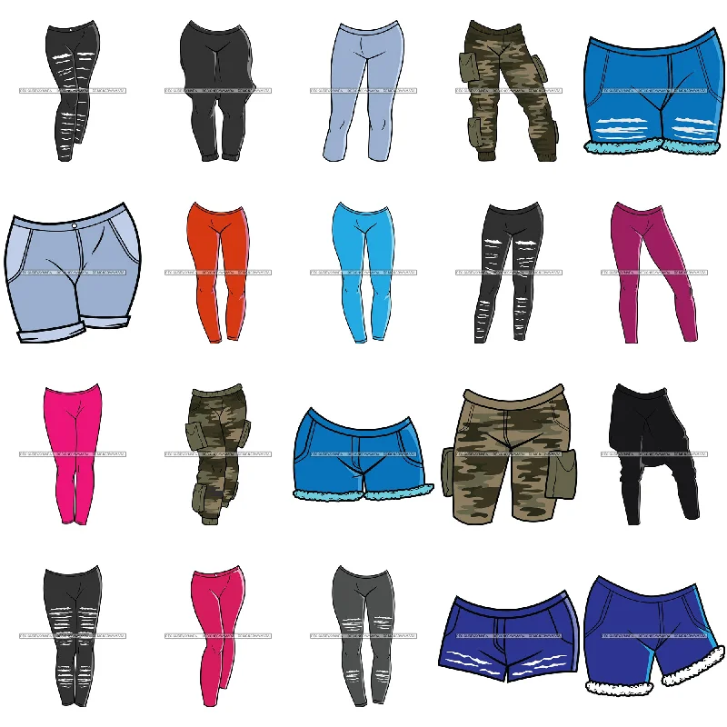 Bundle 20 Bottoms Casual Outfits Shorts Camouflage Leggings Tights Pants Fashion SVG JPG PNG Layered Cutting Files For Silhouette Cricut and More Comfortable Sports Performance Tights Bundle 20 Bottoms Casual Outfits Shorts Camouflage Leggings Tights Pants Fashion SVG JPG PNG Layered Cutting Files For Silhouette Cricut and More Comfortable Sports Performance Tights