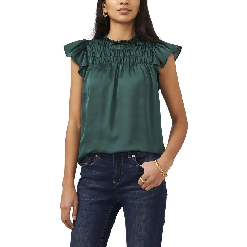 Sam & Jess Womens Gathered Bell Sleeves Pullover Top Sheath Sleeve Elegant