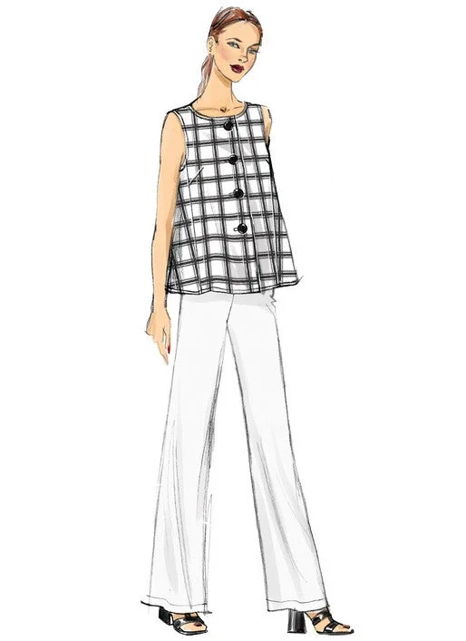 Vogue Tops and Trousers V9258 Trousers fashionable chic