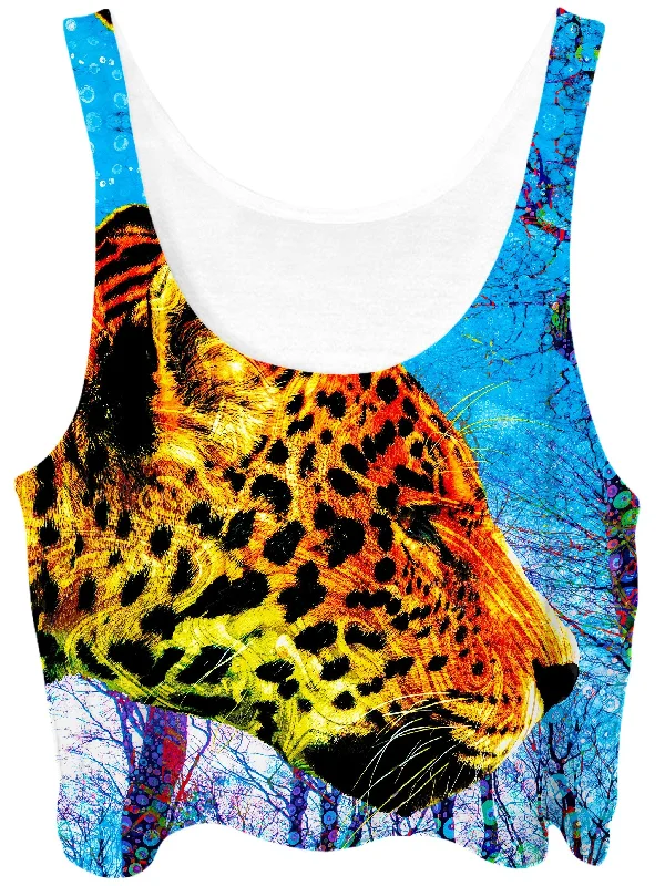 Prowling Paws Crop Top Terry Blend Velvet Blend Canvas Blend