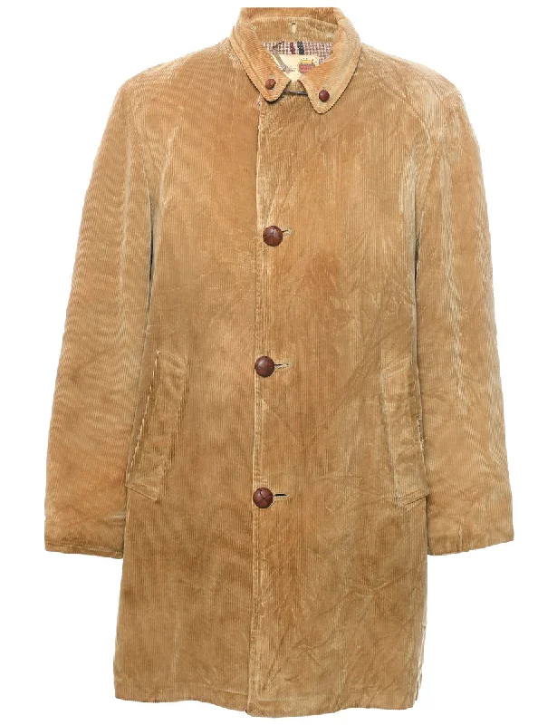 Light Brown Coat - XL Chenille Brocade Lace