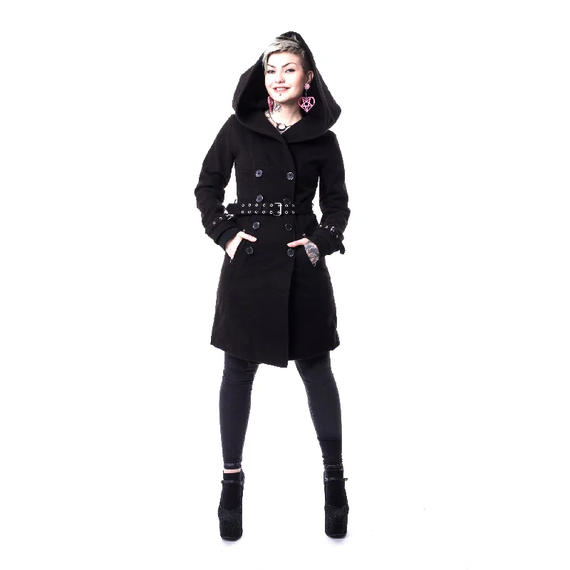 DECAY COAT - BLACK Nylon Polyester Spandex