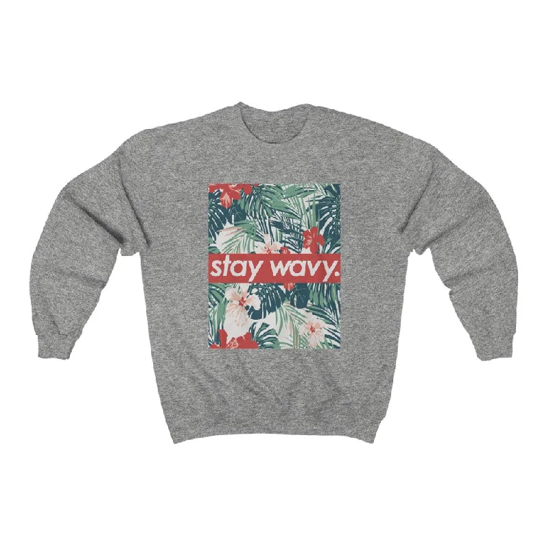 Jungle Sweatshirt Hoodie with Ribbed Hem Stretchable Secure