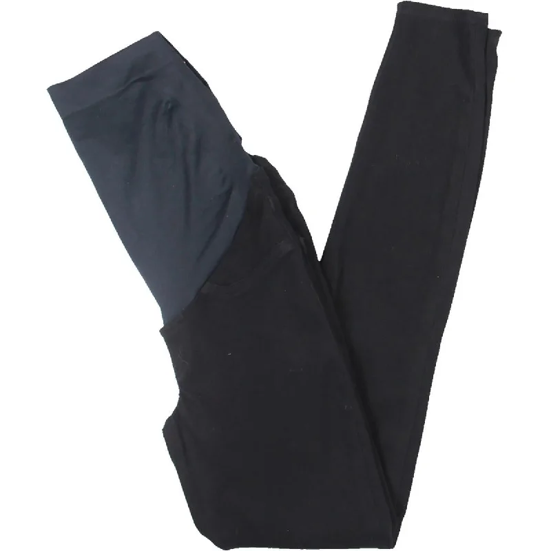 Spanx Womens Mama Ankle Jean-ish Material Leggings Chic Smooth Fit Leggings