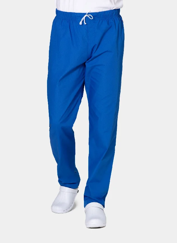 HappyFIT Unisex Scrub Trousers - Royal Trousers Tapered Slim Fit