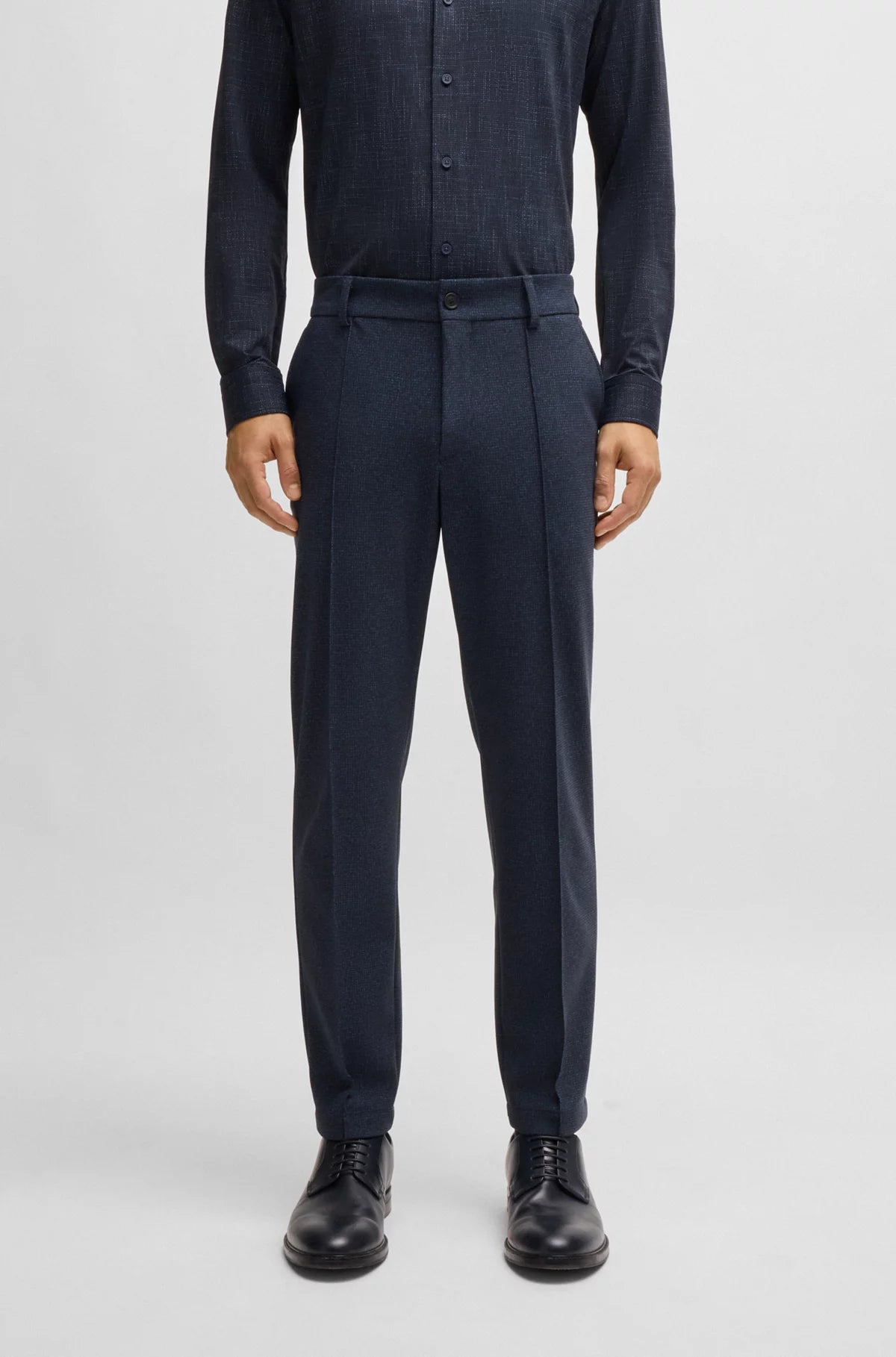 P-Perin Dressletic Tapered-Fit Trousers in Performance Stretch Jersey 50530630 Trousers Top Rated P-Perin Dressletic Tapered-Fit Trousers in Performance Stretch Jersey 50530630 Trousers Top Rated
