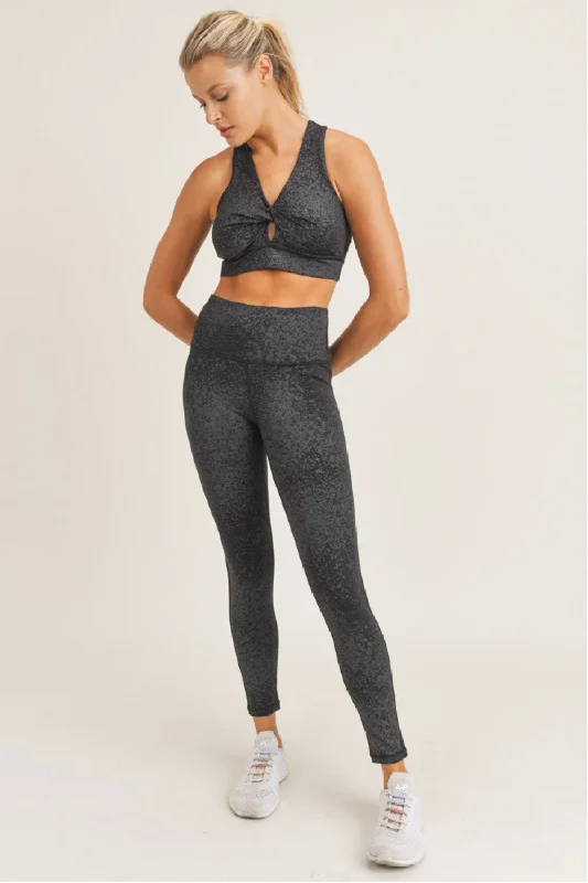 Mono B - Flake Foil HW Leggings Cozy Cotton Leggings