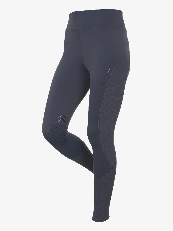 LeMieux Lydia Mesh Leggings Dusk Blue Stylish Winter-Ready Leggings