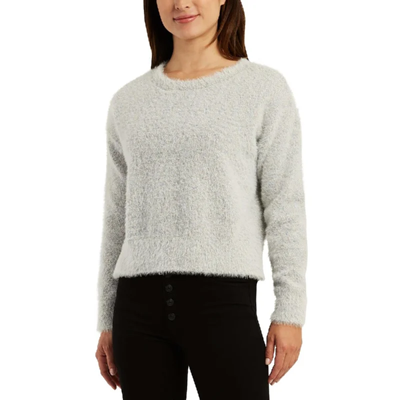 BCX Womens Long Sleeve Textured Pullover Sweater Cashmere Luxurious Pullover