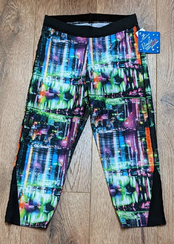ON SALE Triangle Mesh Capri Leggings Trendy Patterned Leggings