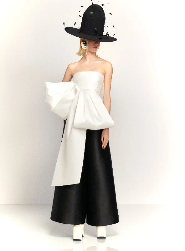 The Thea Trousers in Black Trousers Leather Faux