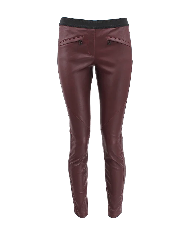 Barlow Leather Leggings Comfortable Athletic Tights