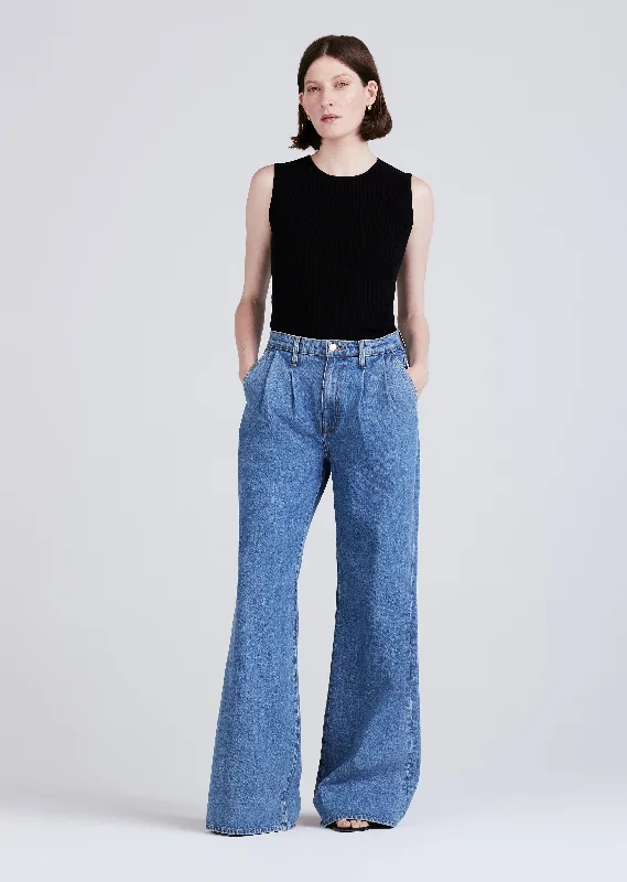 Derek Lam 10 Crosby - High Rise Pleated Trouser in Carlisle Trousers Seasonal Trendy Derek Lam 10 Crosby - High Rise Pleated Trouser in Carlisle Trousers Seasonal Trendy
