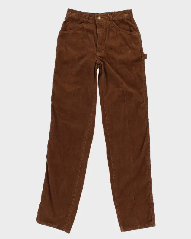 Vintage 90s Jordache Brown Corduroy Trousers - W28 L34 Trousers chic fashionable