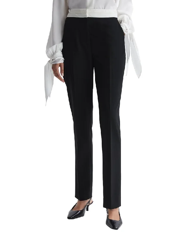 Reiss Olivia Wool-Blend Trouser Cropped Trousers Casual Linen