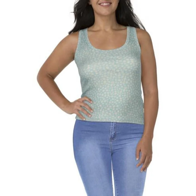 Levi's Womens Plus Racerback Floral Print Pullover Top Shirred Sleeve Feminine