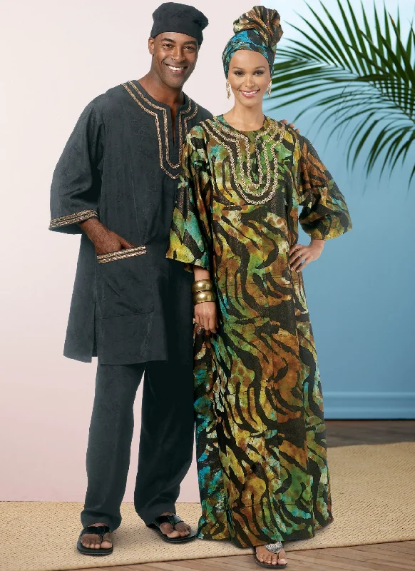 Butterick Unisex Tunic/Caftan Trousers B6748 Trousers Business Professional