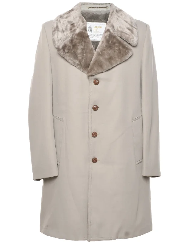 London Fog Coat - XL empire Basque Peplum