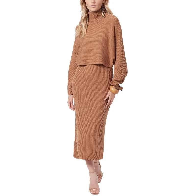 Sam Edelman Womens Ribbed Knit Turtleneck Pullover Sweater Fitted Ribbed Sweater