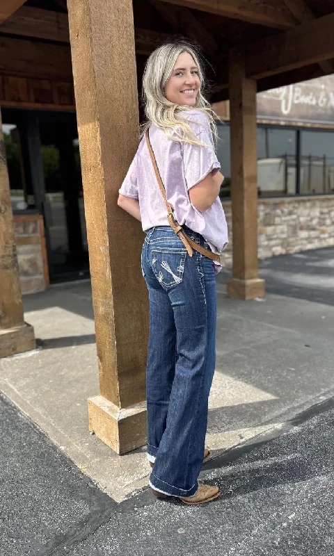 Women's Camila Trouser in Midnight by Ariat Trousers Handmade Artisanal